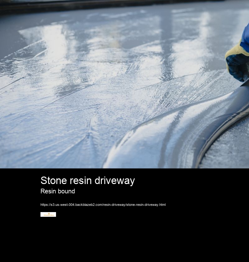 Stone resin driveway